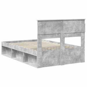 Σκελετός Κρεβατιού Σκυρόδεμα 120 x 200 cm Στερεά ξυλεία πεύκου