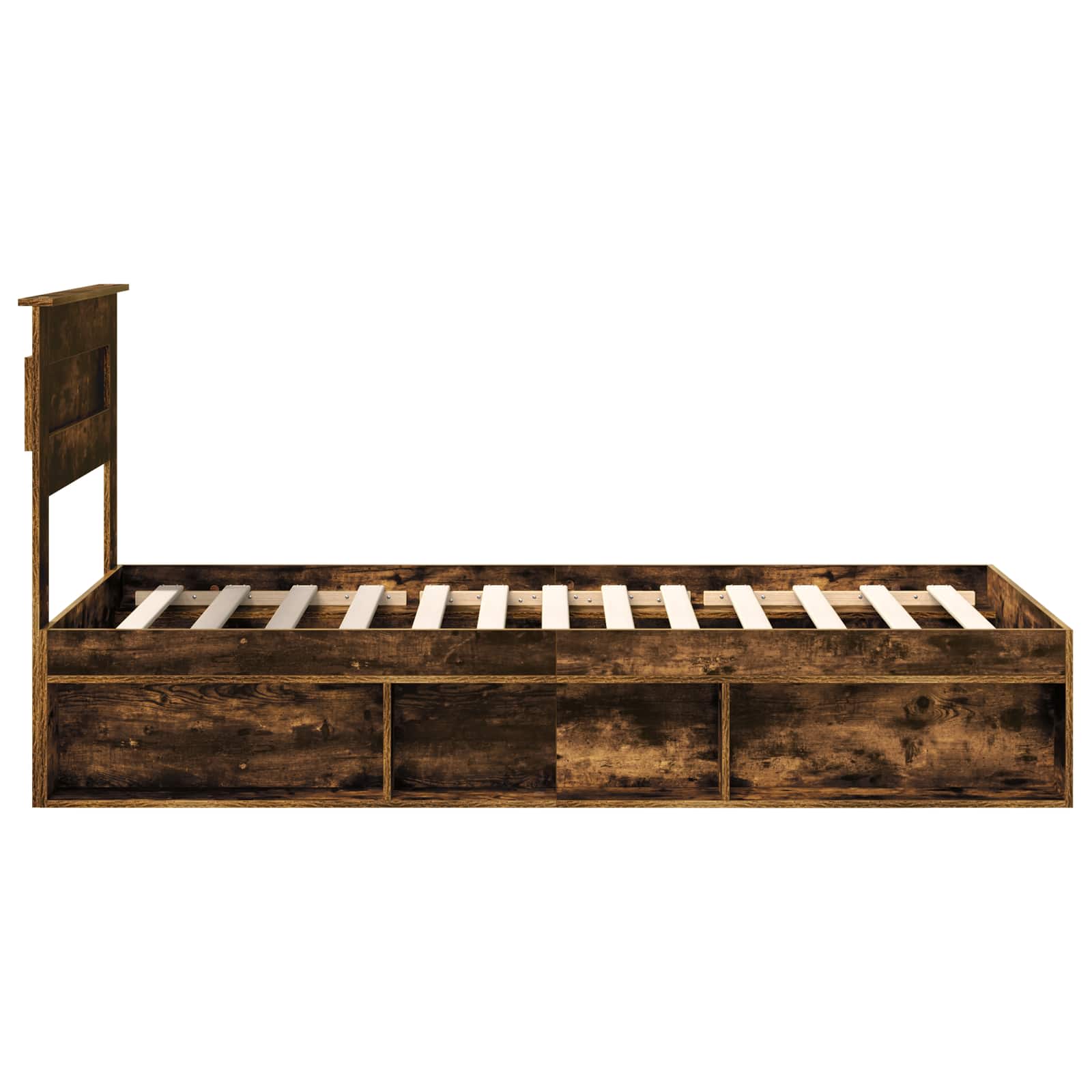 Σκελετός Κρεβατιού με στρώμα Καπνιστό Δρύς 90 x 200 cm