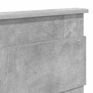 Σκελετός Κρεβατιού Σκυρόδεμα Γκρι 180 x 200 cm Μηχανήματος Ξύλο