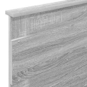 Σκελετός Κρεβατιού Γκρίζο Σονομα 100 x 200 cm Μηχανήματος Ξύλο