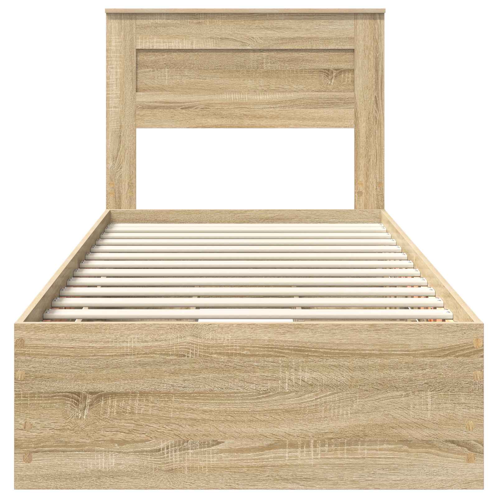 Σκελετός Κρεβατιού Δρύς Sonoma 90 x 200 cm Μηχανήματος Ξύλο - Pakobazaar