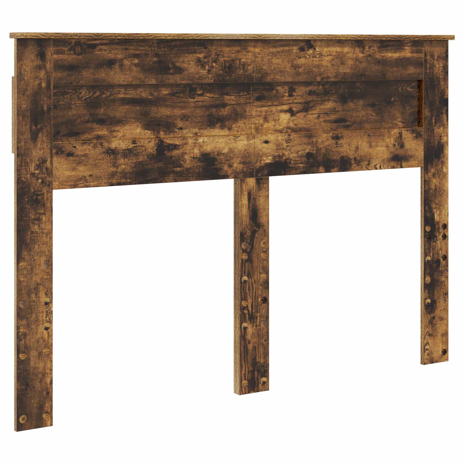 Κρεβάτι Αποθήκης Καπνιστό Δρύς 140 x 190 cm Επεξεργασμένο Ξύλο