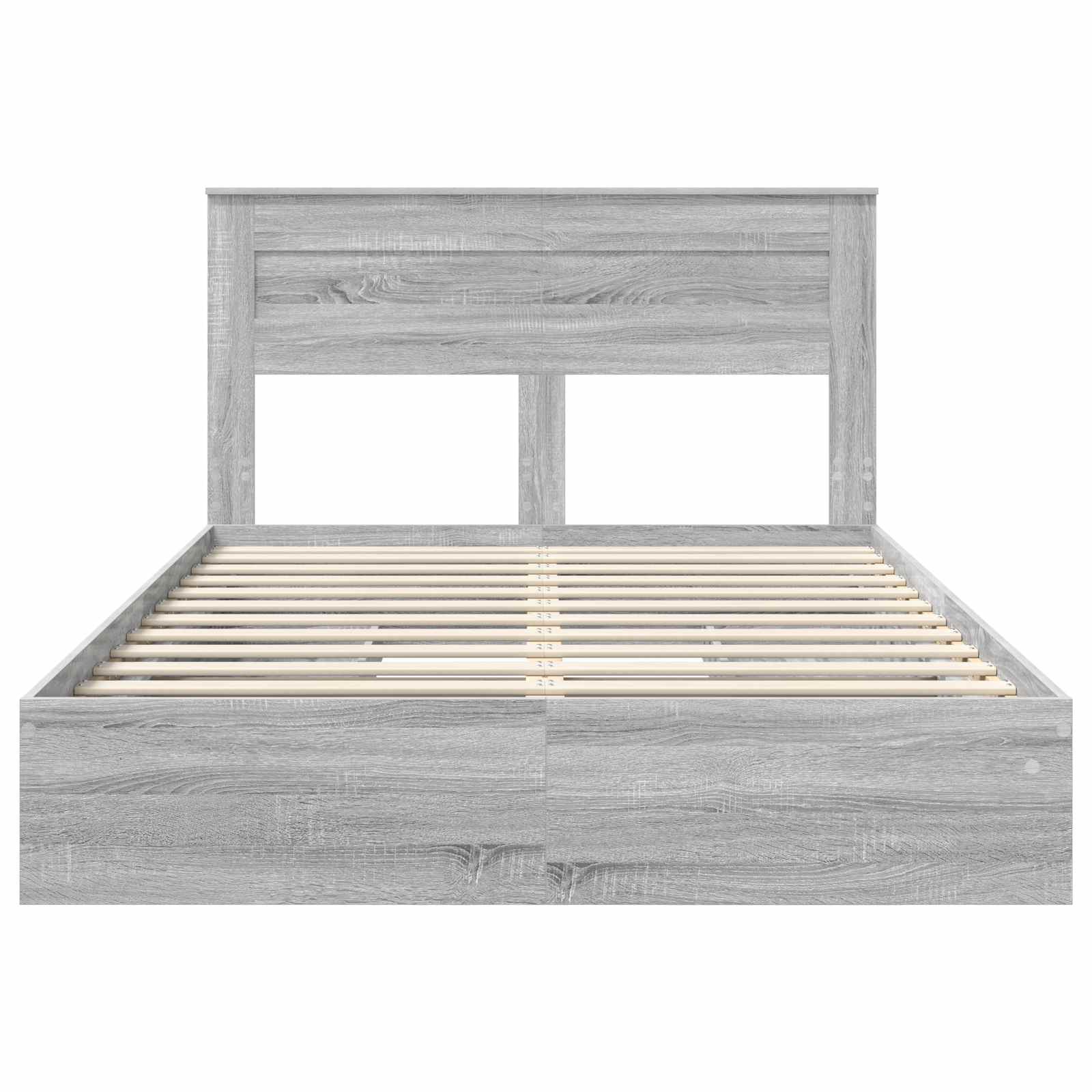Κρεβάτι Αποθήκης Γκρίζο Σονομα 140 x 200 cm Επεξεργασμένο ξύλο