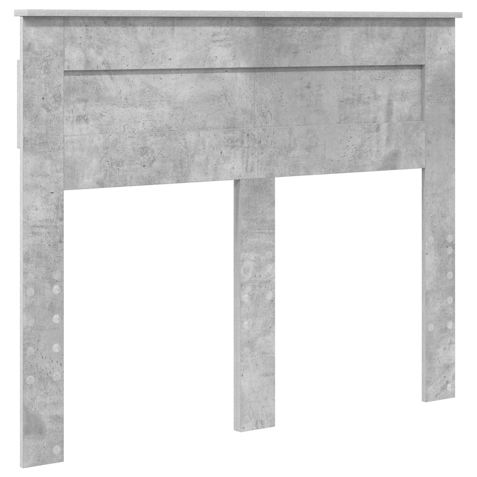 Κρεβάτι Αποθήκης Σκυρόδεμα Γκρι 120 x 190 cm Επεξεργασμένο Ξύλο