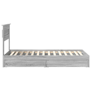 Κρεβάτι Αποθήκης Γκρίζο Σονομα 90 x 200 cm Επεξεργασμένο Ξύλο
