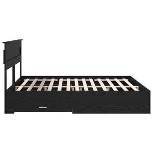Σκελετός Κρεβατιού Μαύρη Οξυά 180 x 200 cm Επεξεργασμένο Ξύλο
