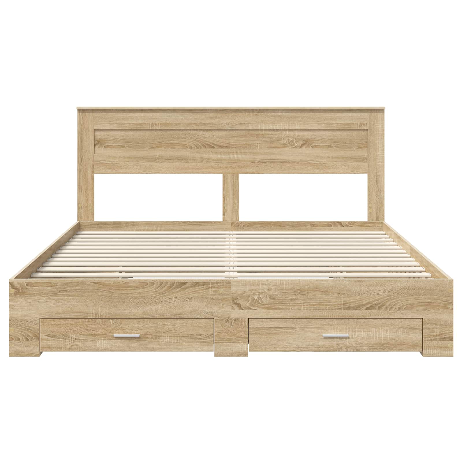 Σκελετός Κρεβατιού Δρύς Sonoma 180 x 200 cm Επεξεργασμένο ξύλο