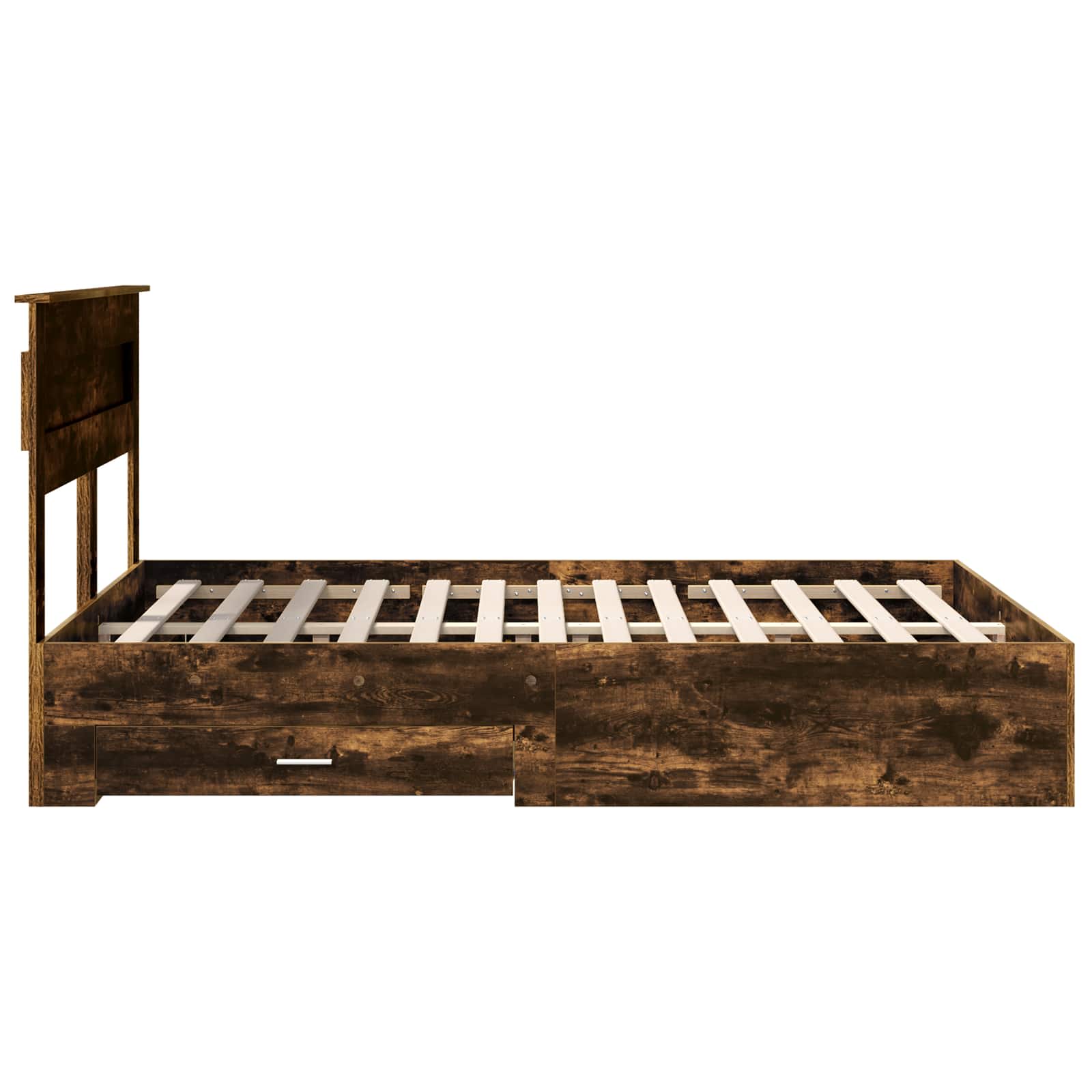 Σκελετός Κρεβατιού με κεφαλάρι Καπνιστό Δρύς 150 x 200 cm