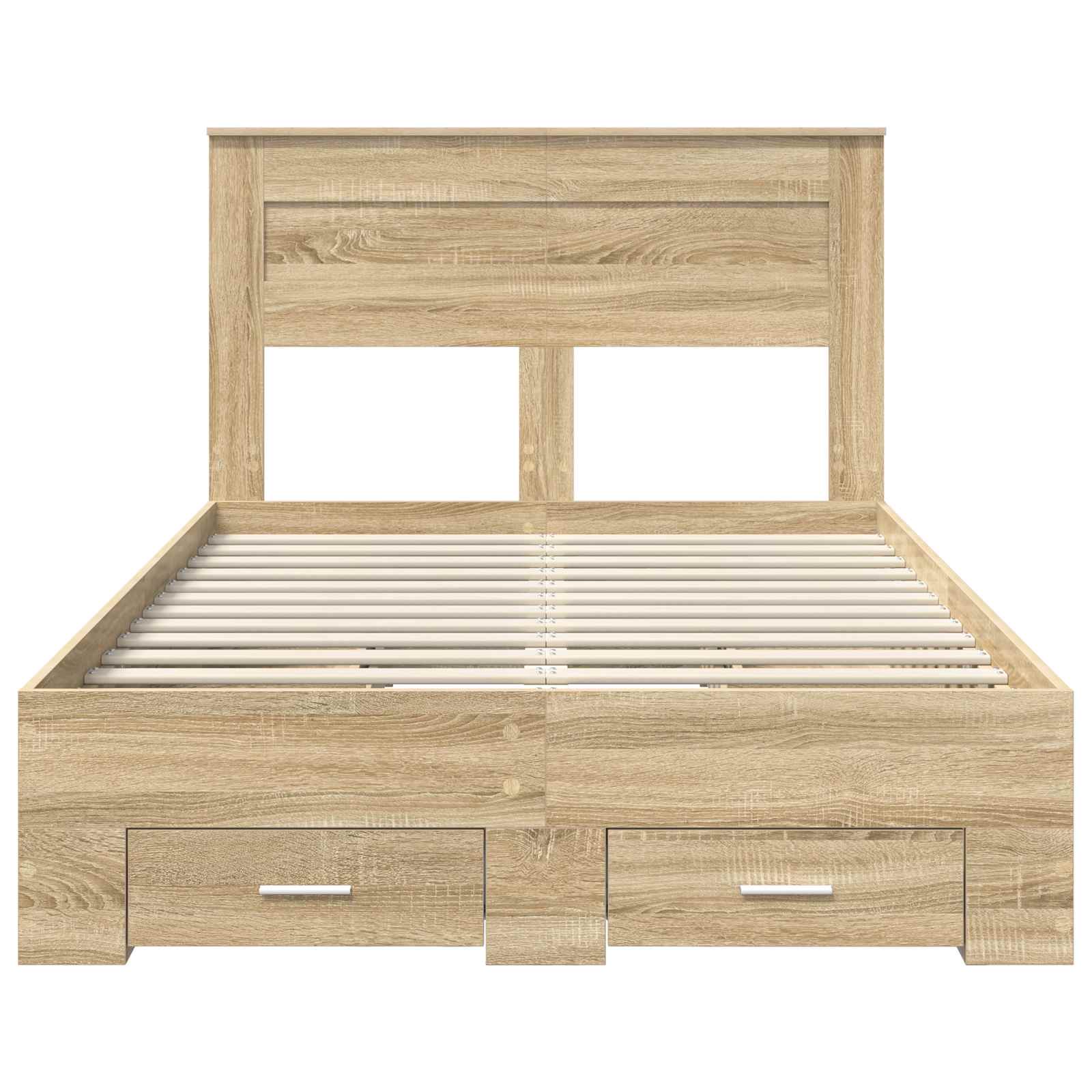 Σκελετός Κρεβατιού Δρύς Sonoma 135 x 190 cm Επεξεργασμένο ξύλο