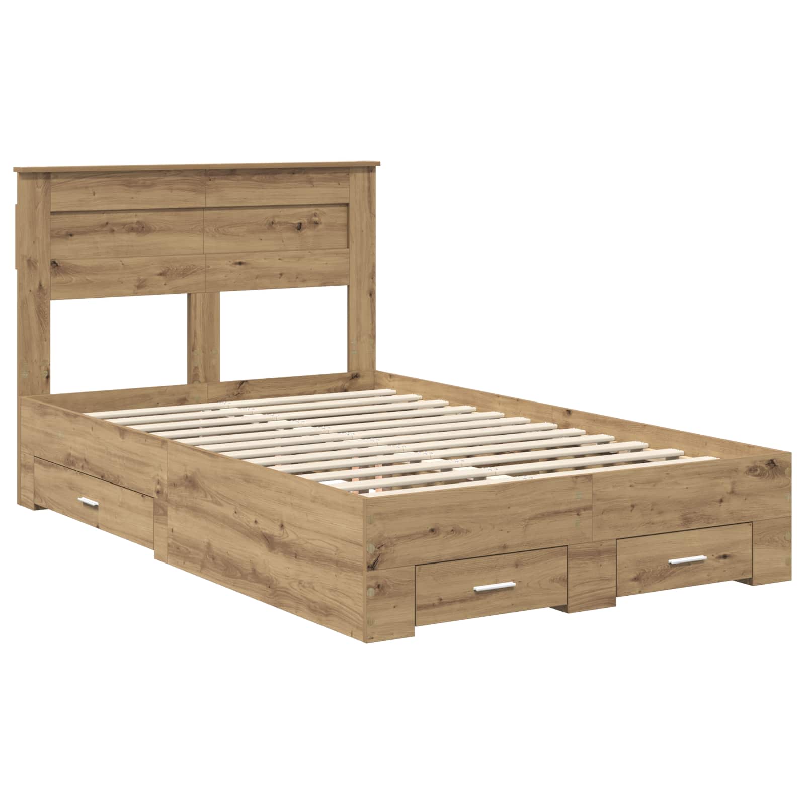 Σκελετός Κρεβατιού Artisan Oak 120 x 190 cm Επεξεργασμένο ξύλο - Pakobazaar