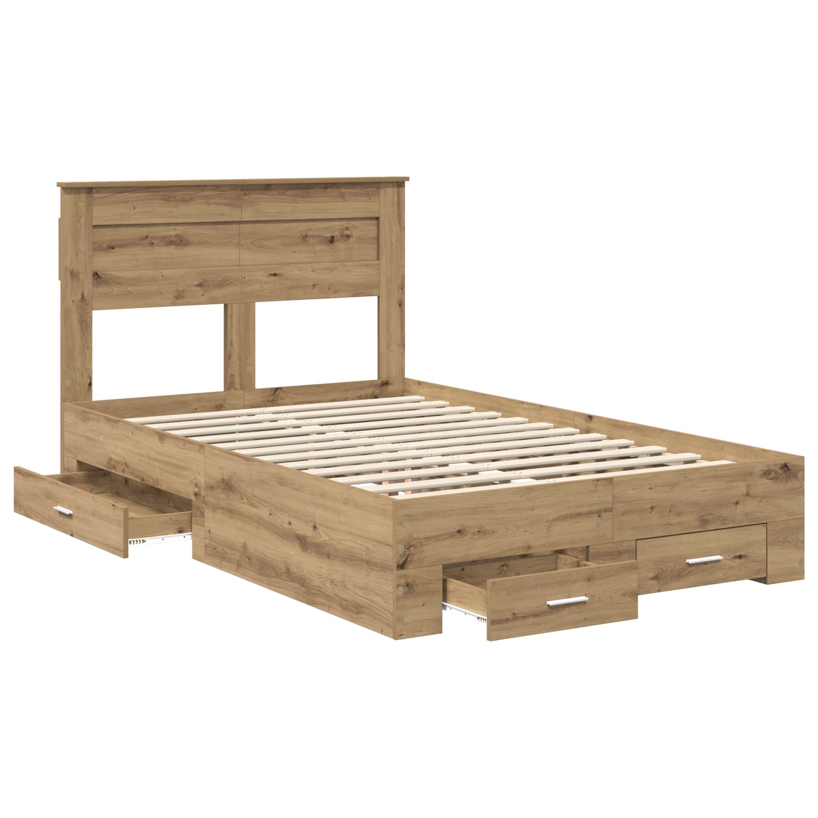 Σκελετός Κρεβατιού Artisan Oak 120 x 190 cm Επεξεργασμένο ξύλο - Pakobazaar
