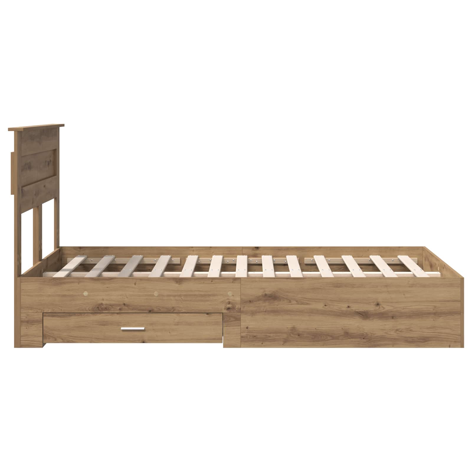 Σκελετός Κρεβατιού Artisan Oak 120 x 200 cm Επεξεργασμένο ξύλο - Pakobazaar