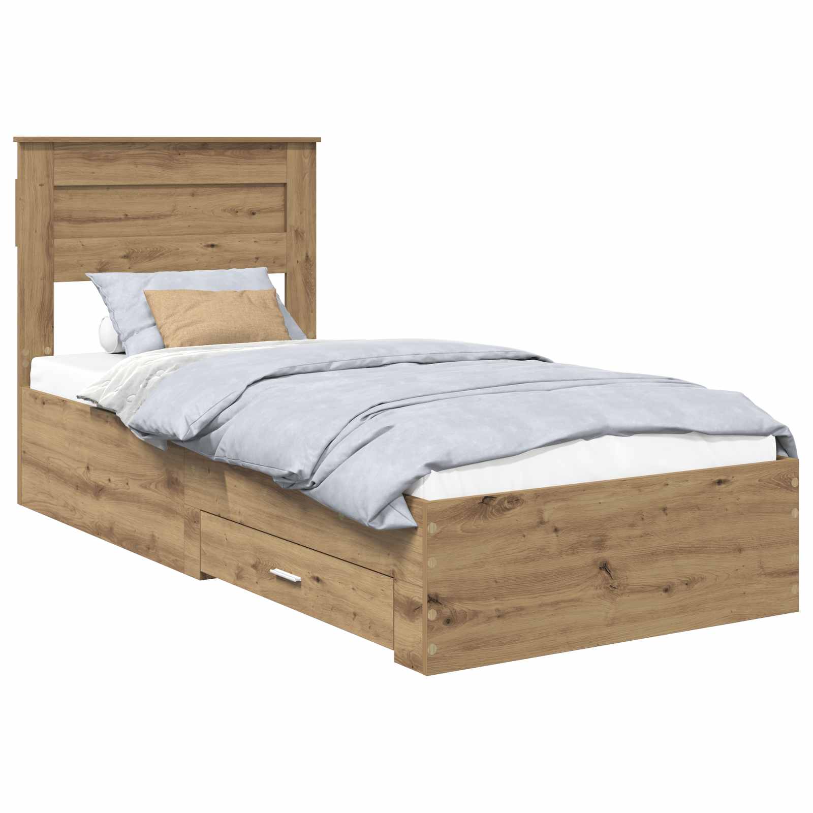 Σκελετός Κρεβατιού Artisan Oak 90 x 200 cm Επεξεργασμένο ξύλο