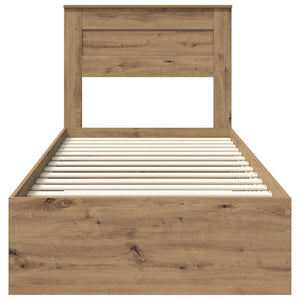 Σκελετός Κρεβατιού Artisan Oak 90 x 200 cm Επεξεργασμένο Ξύλο