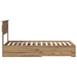 Σκελετός Κρεβατιού Artisan Oak 90 x 200 cm Επεξεργασμένο Ξύλο