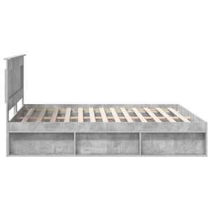 Σκελετός Κρεβατιού Σκυρόδεμα 180 x 200 cm Στερεά ξυλεία πεύκου