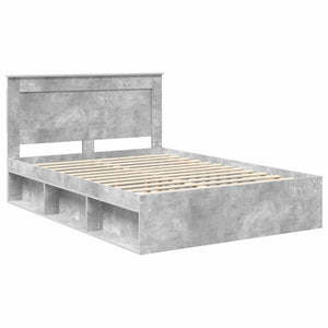 Σκελετός Κρεβατιού Σκυρόδεμα 160 x 200 cm Στερεά ξυλεία πεύκου - Pakobazaar