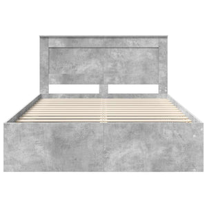 Σκελετός Κρεβατιού Σκυρόδεμα 160 x 200 cm Στερεά ξυλεία πεύκου - Pakobazaar