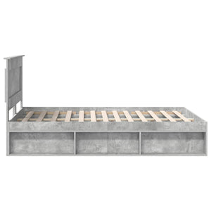 Σκελετός Κρεβατιού Σκυρόδεμα 140 x 190 cm Στερεά ξυλεία πεύκου - Pakobazaar