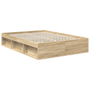Σκελετός Κρεβατιού με κεφαλάρι Δρύς Sonoma 135 x 190 cm