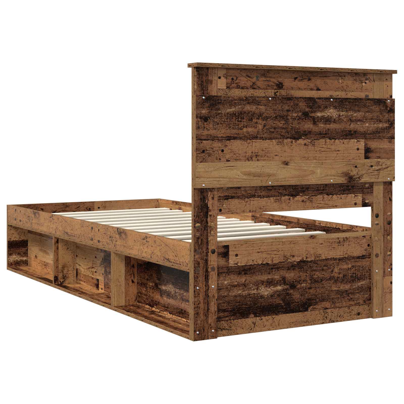 Σκελετός Κρεβατιού Παλιό ξύλο 75 x 190 cm Στερεά ξυλεία πεύκου