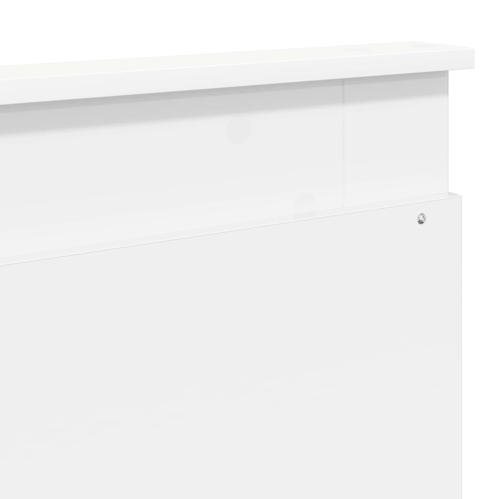 Σκελετός Κρεβατιού Λευκό 200 x 200 cm Μηχανήματος Ξύλο