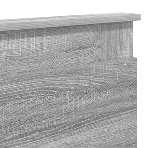 Σκελετός Κρεβατιού Γκρίζο Σονομα 200 x 200 cm Μηχανήματος Ξύλο