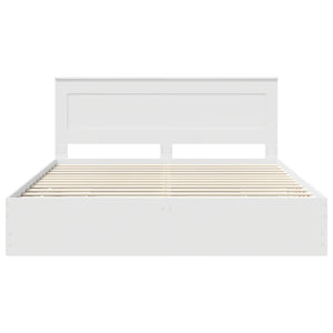 Σκελετός Κρεβατιού Λευκό 180 x 200 cm Μηχανήματος Ξύλο - Pakobazaar