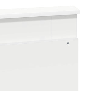 Σκελετός Κρεβατιού Λευκό 135 x 190 cm Μηχανήματος Ξύλο