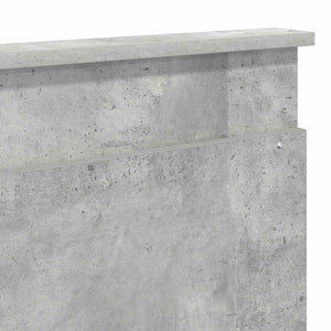 Κρεβάτι Αποθήκης Σκυρόδεμα Γκρι 200 x 200 cm Επεξεργασμένο Ξύλο