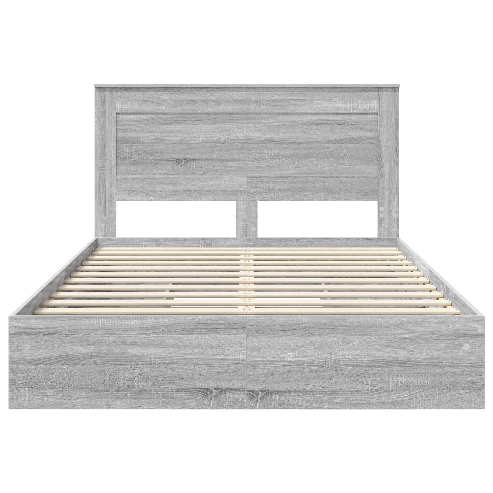Κρεβάτι Αποθήκης Γκρίζο Σονομα 150 x 200 cm Επεξεργασμένο ξύλο - Pakobazaar