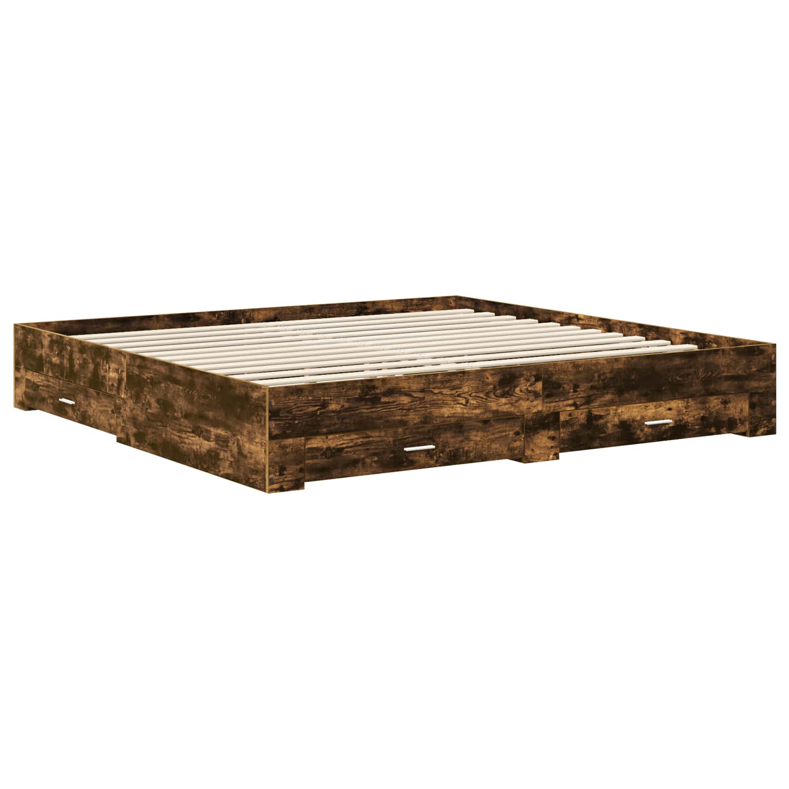 Σκελετός Κρεβατιού με συρτάρι με κεφαλάρι Επεξεργασμένο ξύλο