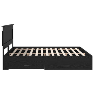 Σκελετός Κρεβατιού Μαύρη Οξυά 180 x 200 cm Επεξεργασμένο Ξύλο - Pakobazaar