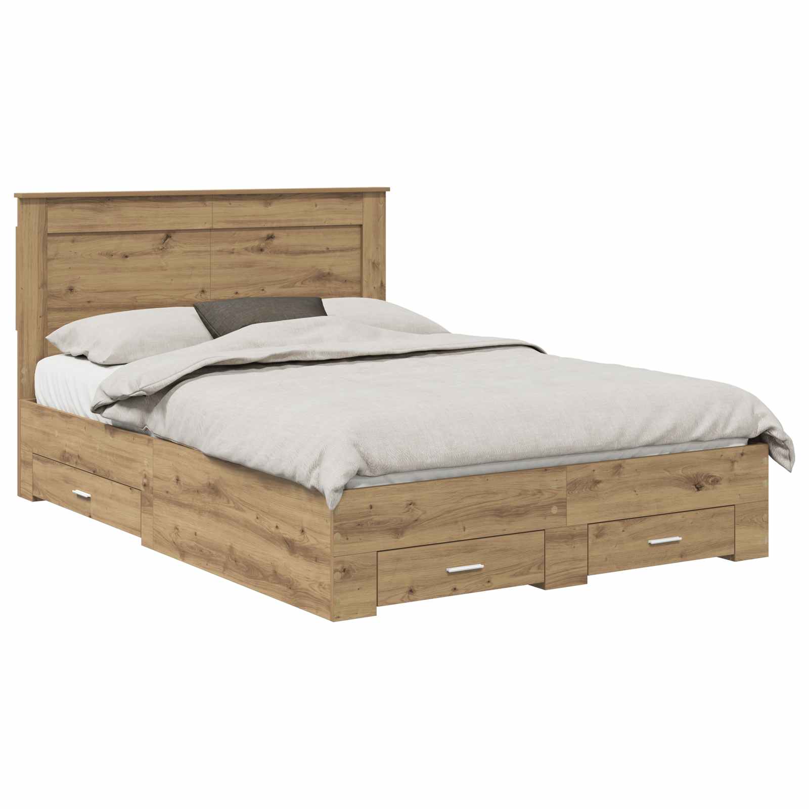 Σκελετός Κρεβατιού Artisan Oak 140 x 190 cm Επεξεργασμένο Ξύλο - Pakobazaar