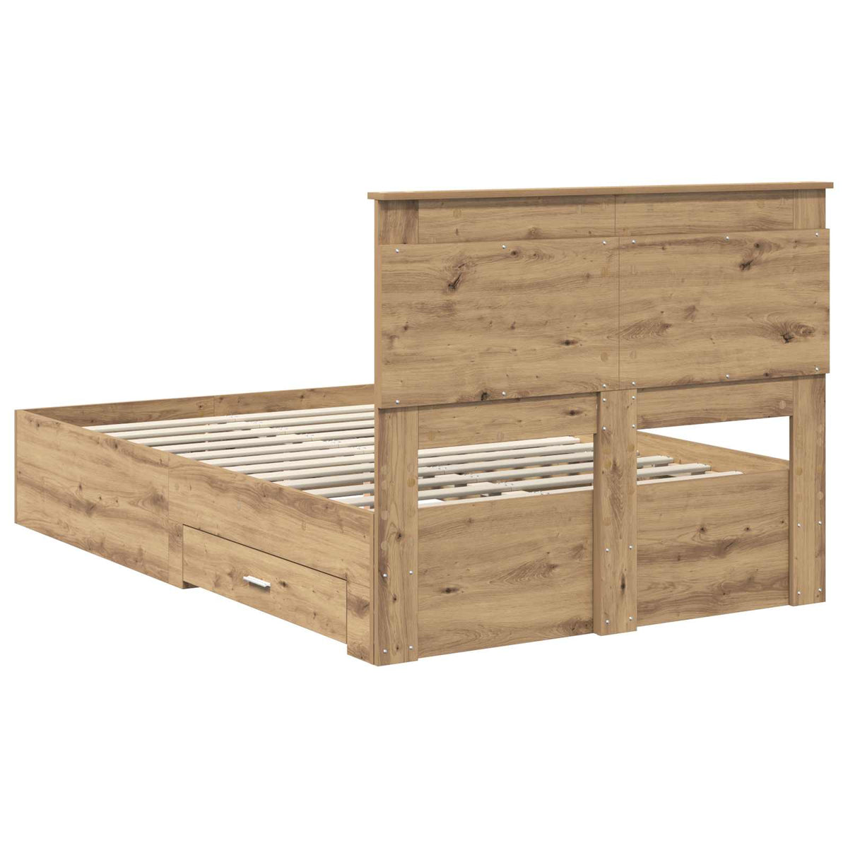 Σκελετός Κρεβατιού Artisan Oak 120 x 190 cm Επεξεργασμένο Ξύλο