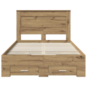 Σκελετός Κρεβατιού Artisan Oak 120 x 190 cm Επεξεργασμένο Ξύλο