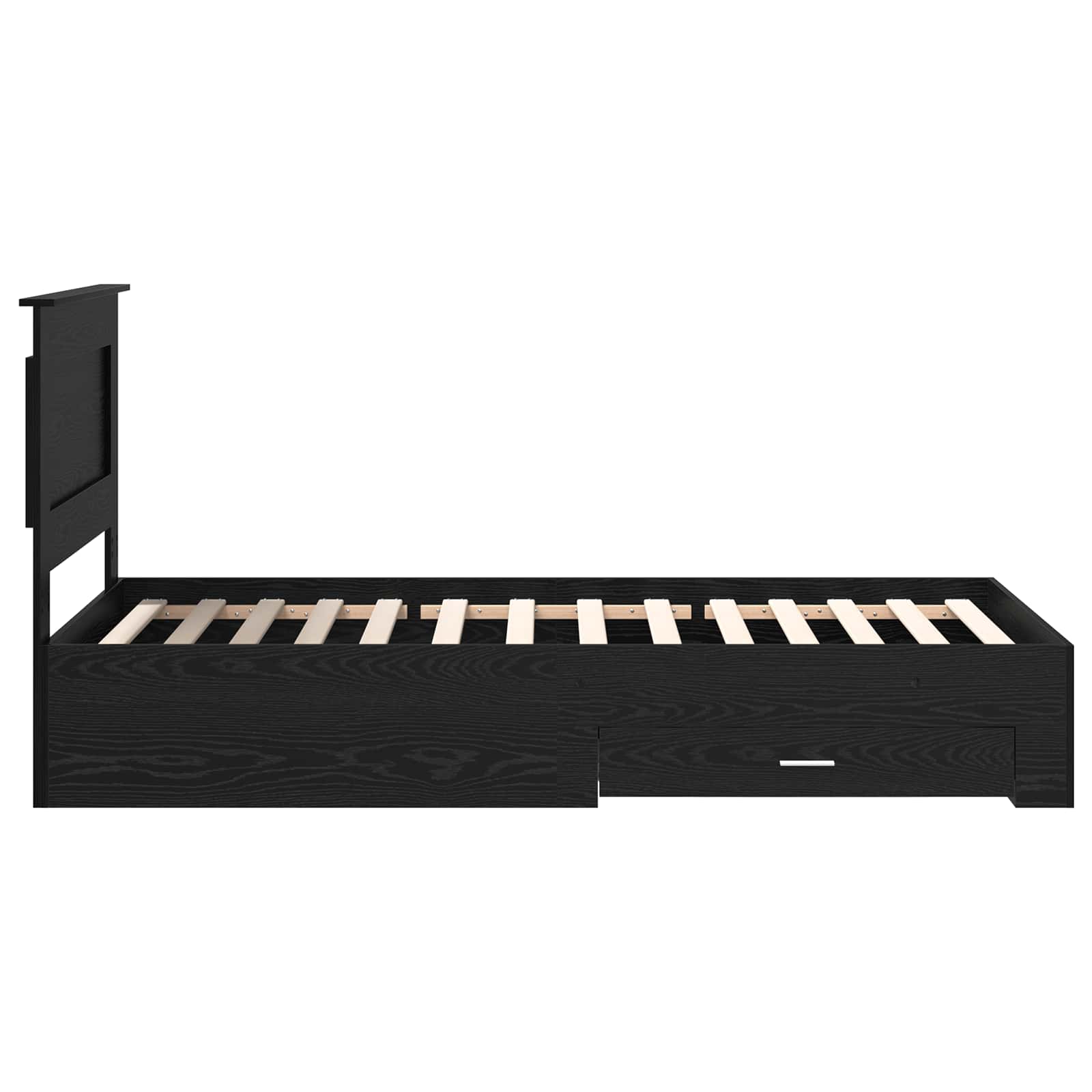 Σκελετός Κρεβατιού με συρτάρι με κεφαλάρι Επεξεργασμένο ξύλο