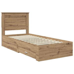 Σκελετός Κρεβατιού Artisan Oak 90 x 190 cm Επεξεργασμένο Ξύλο