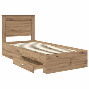 Σκελετός Κρεβατιού Artisan Oak 90 x 190 cm Επεξεργασμένο Ξύλο