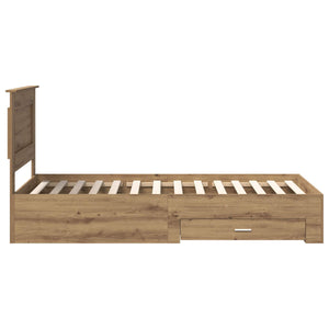 Σκελετός Κρεβατιού Artisan Oak 90 x 190 cm Επεξεργασμένο Ξύλο