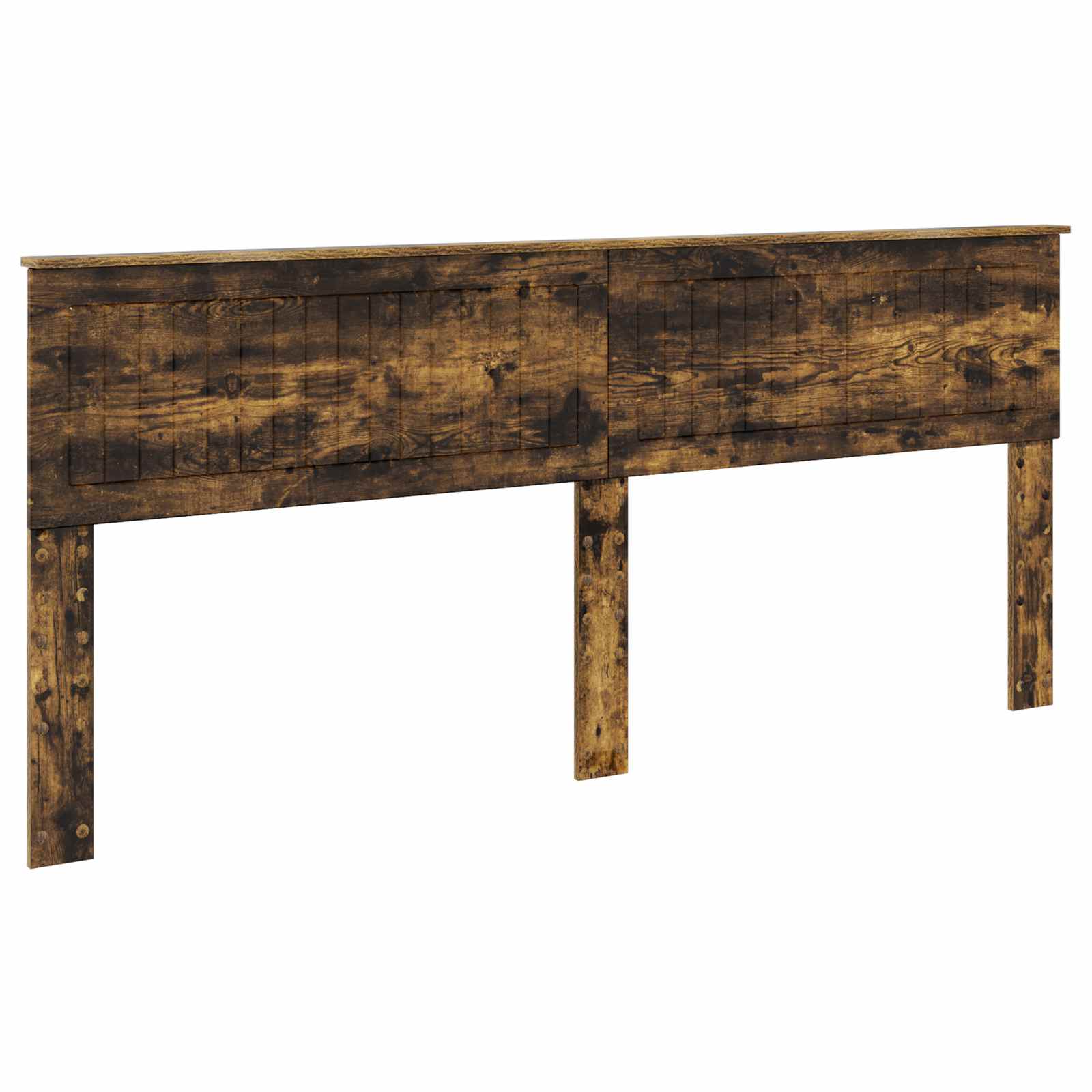 Σκελετός Κρεβατιού με κεφαλάρι Καπνιστό Δρύς 200 x 200 cm