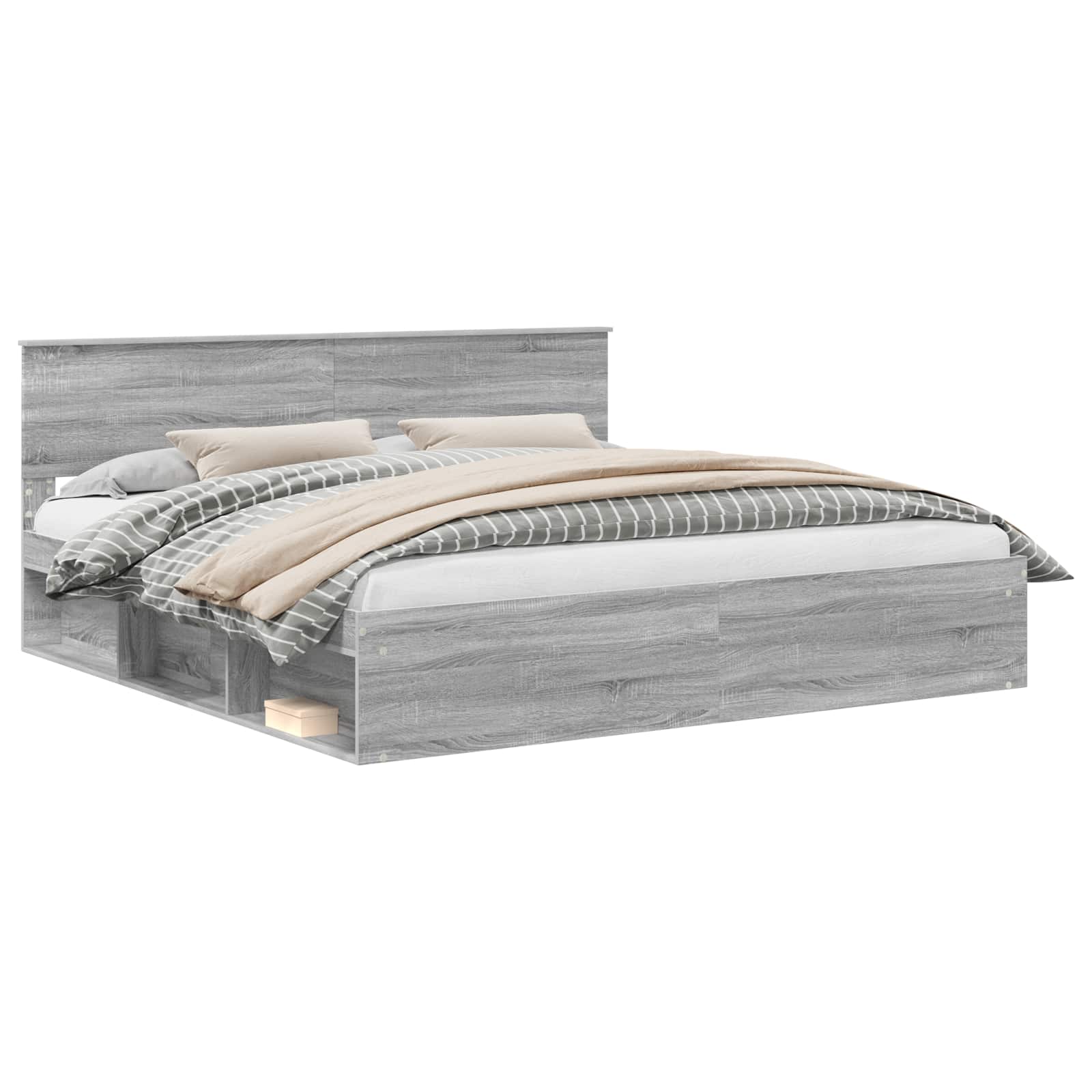 Σκελετός Κρεβατιού με κεφαλάρι Γκρίζο Σονομα 200 x 200 cm