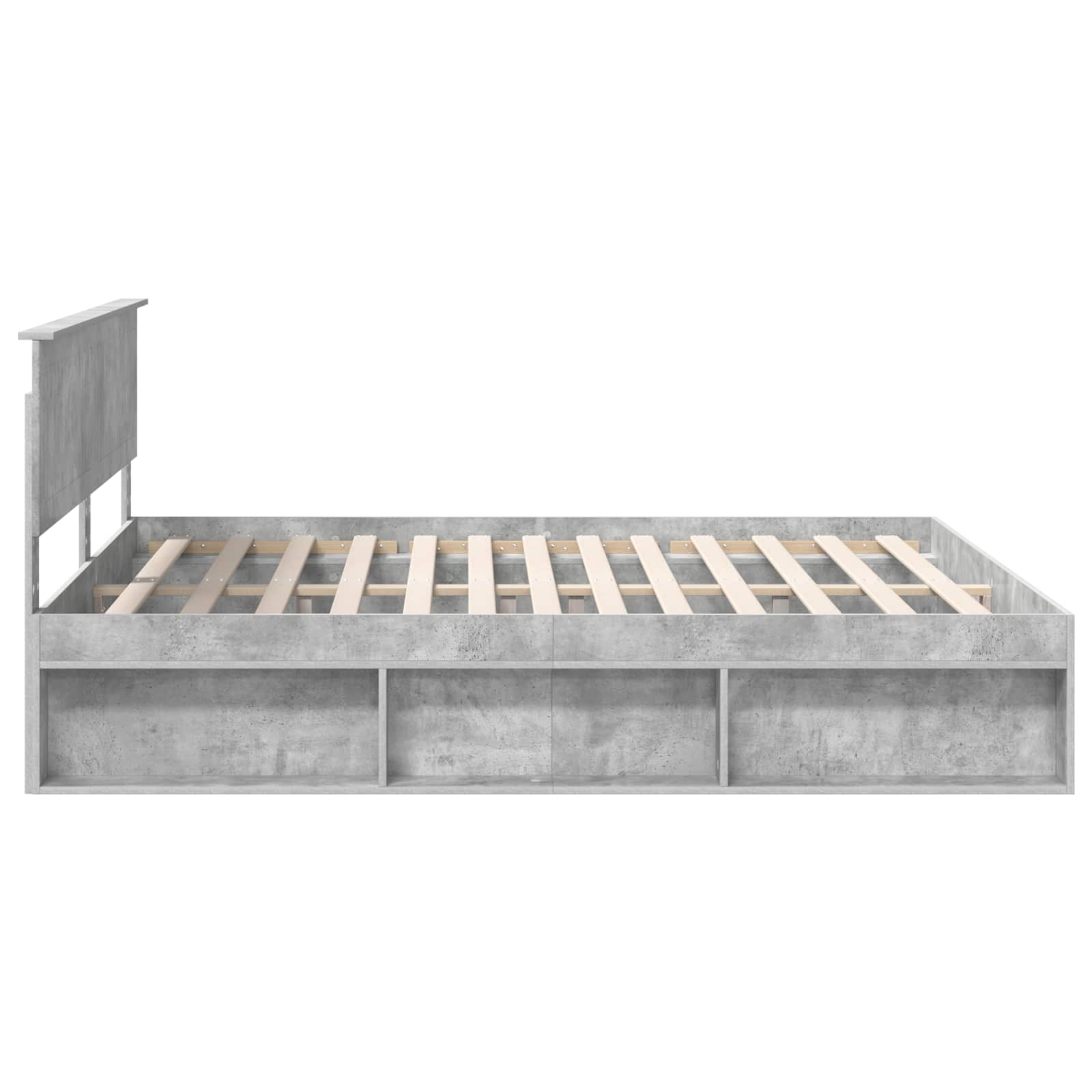 Σκελετός Κρεβατιού Σκυρόδεμα 180 x 200 cm Στερεά ξυλεία πεύκου
