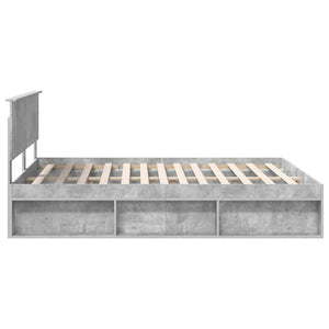 Σκελετός Κρεβατιού Σκυρόδεμα 160 x 200 cm Στερεά ξυλεία πεύκου