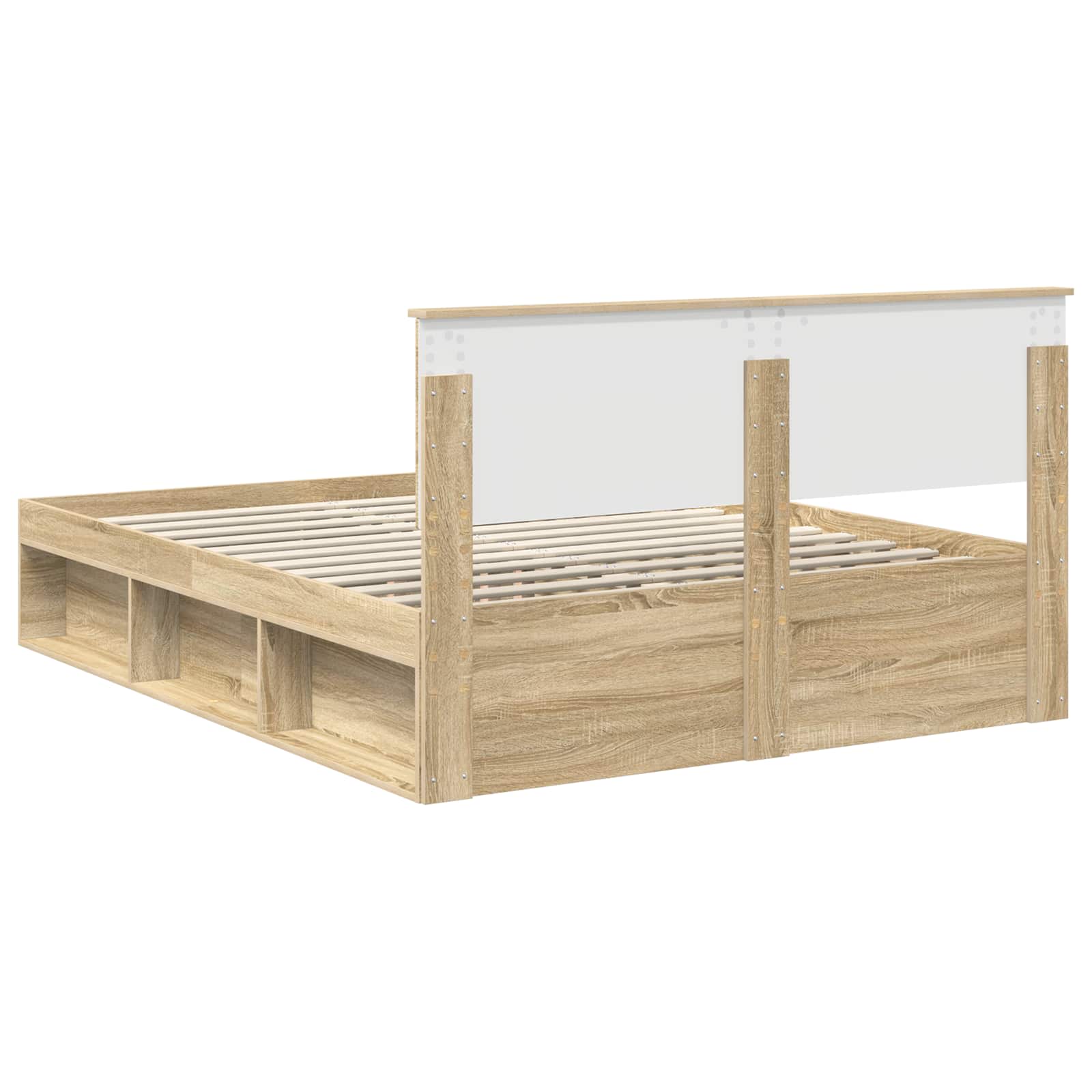 Σκελετός Κρεβατιού με κεφαλάρι Δρύς Sonoma 150 x 200 cm