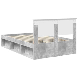 Σκελετός Κρεβατιού Σκυρόδεμα 120 x 200 cm Στερεά ξυλεία πεύκου