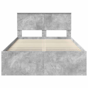 Σκελετός Κρεβατιού Σκυρόδεμα 120 x 190 cm Στερεά ξυλεία πεύκου