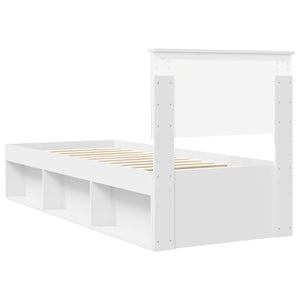 Σκελετός Κρεβατιού Λευκό 75 x 190 cm Στερεά ξυλεία πεύκου