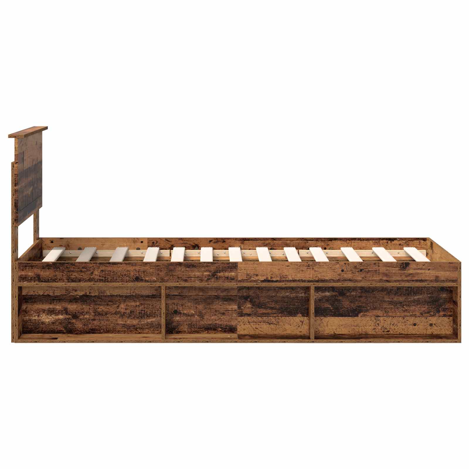Σκελετός Κρεβατιού Παλιό ξύλο 75 x 190 cm Στερεά ξυλεία πεύκου