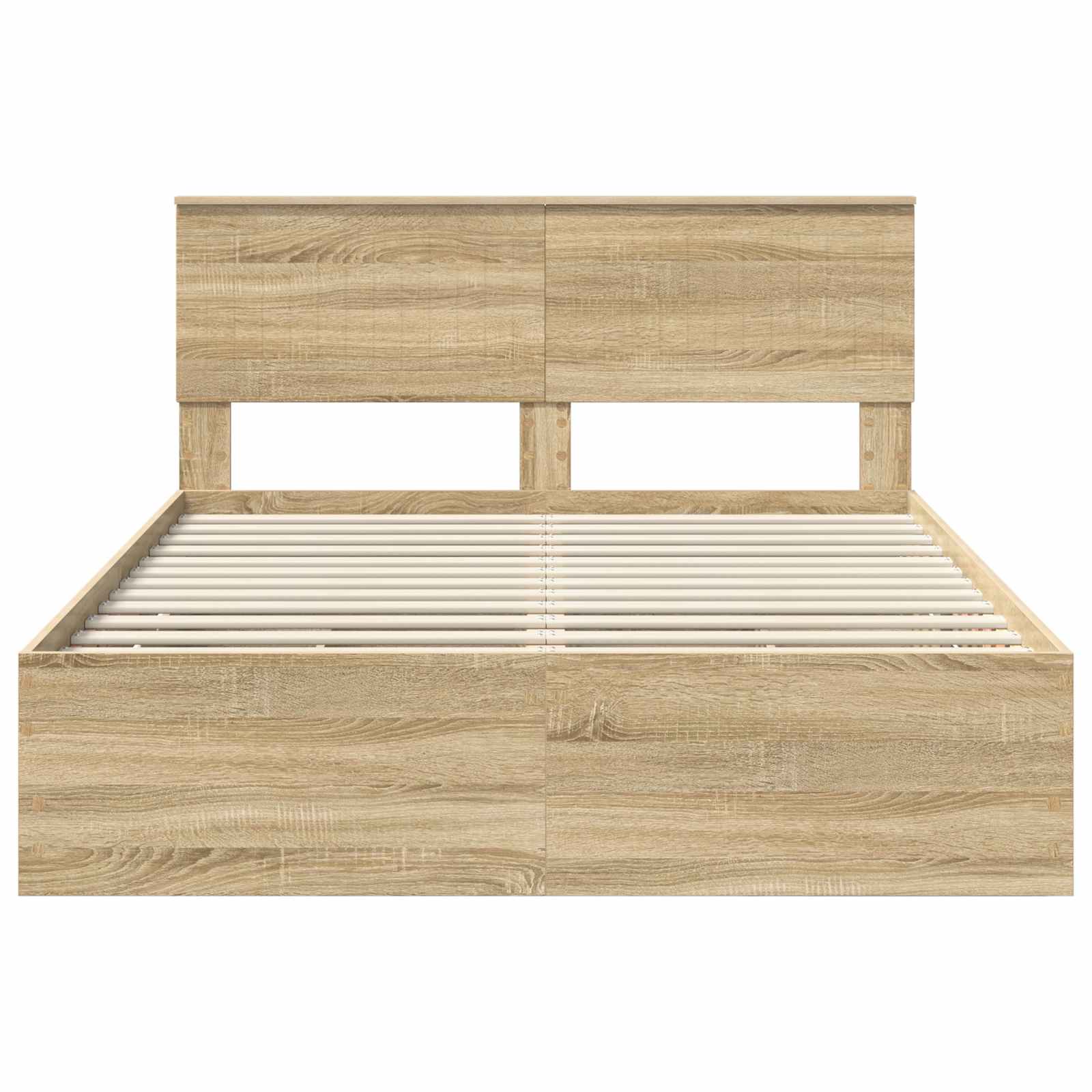 Σκελετός Κρεβατιού Δρύς Sonoma 140 x 190 cm Μηχανήματος Ξύλο
